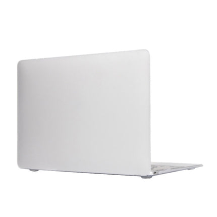Laptop Translucent Frosted Hard Plastic Protective Case for Macbook 12 inch(White)-garmade.com