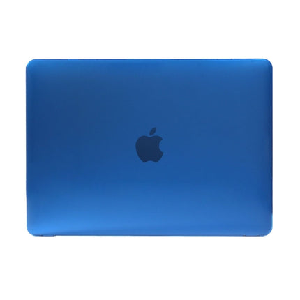 Colored Transparent Crystal Hard Protective Case for Macbook 12 inch(Dark Blue)-garmade.com