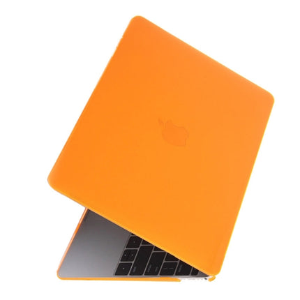 Colored Transparent Crystal Hard Protective Case for Macbook 12 inch(Orange)-garmade.com