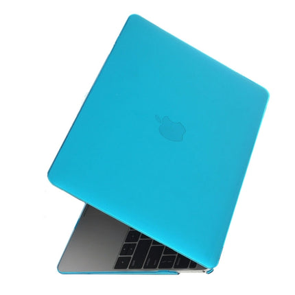 Colored Transparent Crystal Hard Protective Case for Macbook 12 inch(Baby Blue)-garmade.com