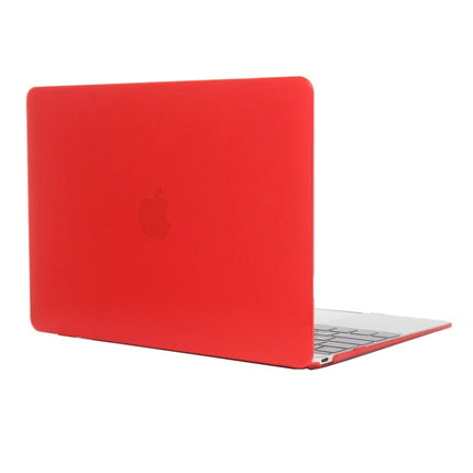 Colored Transparent Crystal Hard Protective Case for Macbook 12 inch(Red)-garmade.com