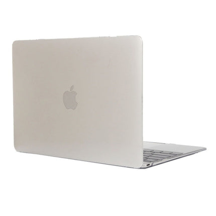 Colored Transparent Crystal Hard Protective Case for Macbook 12 inch(White)-garmade.com