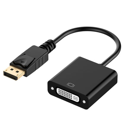 DisplayPort Male to DVI 24+5 Female Adapter, Cable Length: 12cm(Black)-garmade.com