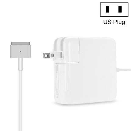 A1424 85W 20V 4.25A 5 Pin MagSafe 2 Power Adapter for MacBook, Cable Length: 1.6m, US Plug(White)-garmade.com