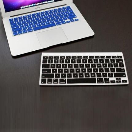 ENKAY for MacBook Pro 13.3 inch & 15.4 inch & 17.3 inch (US Version) / A1278 / A1286 Silicone Soft Keyboard Protector Cover Skin(Black)-garmade.com