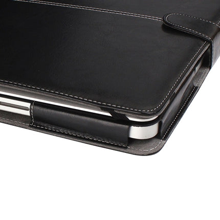 Notebook Leather Case with Snap Fastener for 15.4 inch MacBook Pro(Black)-garmade.com