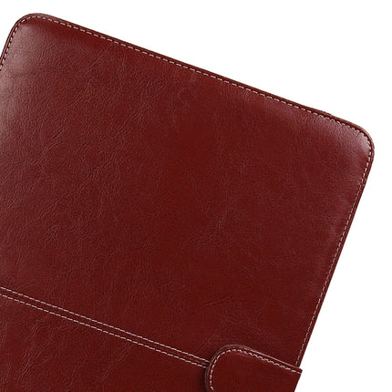 Notebook Leather Case with Snap Fastener for 15.4 inch MacBook Pro Retina(Brown)-garmade.com
