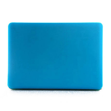 ENKAY for MacBook Air 11.6 inch (US Version) / A1370 / A1465 4 in 1 Frosted Hard Shell Plastic Protective Case with Screen Protector & Keyboard Guard & Anti-dust Plugs(Blue)-garmade.com