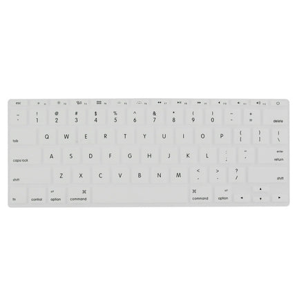 ENKAY for MacBook Air 11.6 inch (US Version) / A1370 / A1465 4 in 1 Frosted Hard Shell Plastic Protective Case with Screen Protector & Keyboard Guard & Anti-dust Plugs(White)-garmade.com