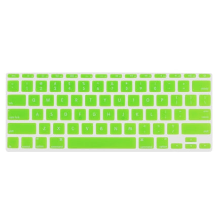 ENKAY for MacBook Air 11.6 inch (US Version) / A1370 / A1465 4 in 1 Crystal Hard Shell Plastic Protective Case with Screen Protector & Keyboard Guard & Anti-dust Plugs(Green)-garmade.com
