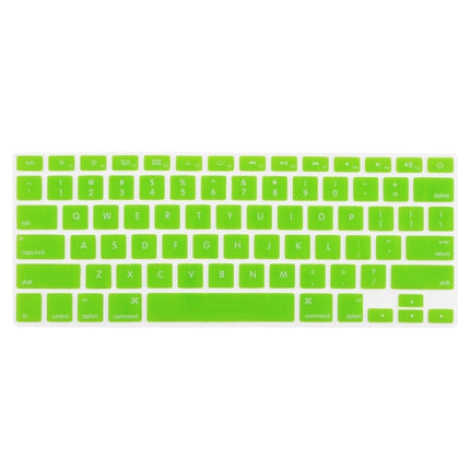 ENKAY for MacBook Air 13.3 inch (US Version) / A1369 / A1466 4 in 1 Crystal Hard Shell Plastic Protective Case with Screen Protector & Keyboard Guard & Anti-dust Plugs(Green)-garmade.com