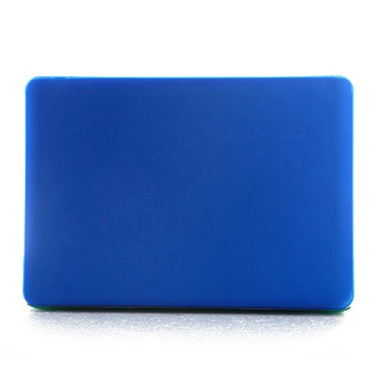 ENKAY for MacBook Pro 13.3 inch (US Version) / A1278 4 in 1 Frosted Hard Shell Plastic Protective Case with Screen Protector & Keyboard Guard & Anti-dust Plugs(Dark Blue)-garmade.com