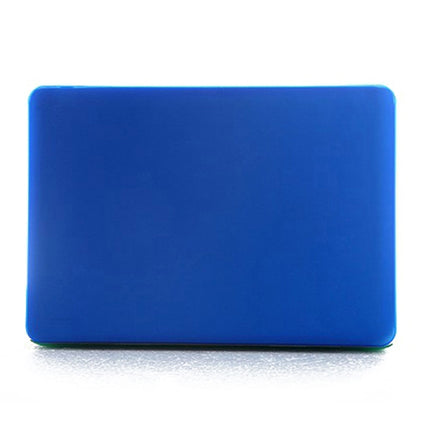 ENKAY for MacBook Pro 15.4 inch (US Version) / A1286 4 in 1 Frosted Hard Shell Plastic Protective Case with Screen Protector & Keyboard Guard & Anti-dust Plugs(Dark Blue)-garmade.com