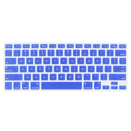 ENKAY for MacBook Pro Retina 13.3 inch (US Version) / A1425 / A1502 4 in 1 Crystal Hard Shell Plastic Protective Case with Screen Protector & Keyboard Guard & Anti-dust Plugs(Dark Blue)-garmade.com