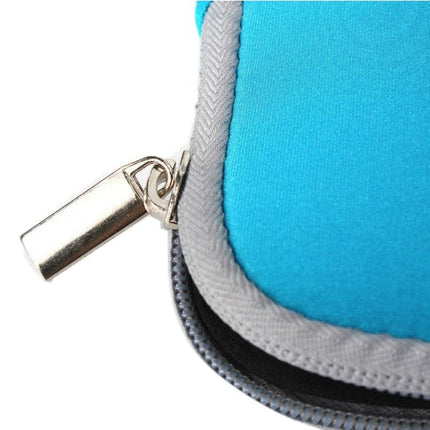 Double Pocket Zip Handbag Laptop Bag for Macbook Air 11.6 inch(Dark Blue)-garmade.com