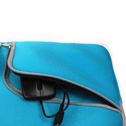 Double Pocket Zip Handbag Laptop Bag for Macbook Air 11.6 inch(Green)-garmade.com