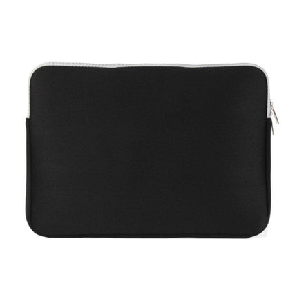 Double Pocket Zip Handbag Laptop Bag for Macbook Air 13 inch(Black)-garmade.com