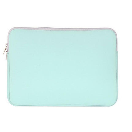Double Pocket Zip Handbag Laptop Bag for Macbook Pro 15 inch(Green)-garmade.com