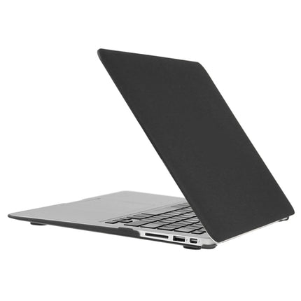 ENKAY for Macbook Air 11.6 inch (US Version) / A1370 / A1465 Hat-Prince 3 in 1 Frosted Hard Shell Plastic Protective Case with Keyboard Guard & Port Dust Plug(Black)-garmade.com