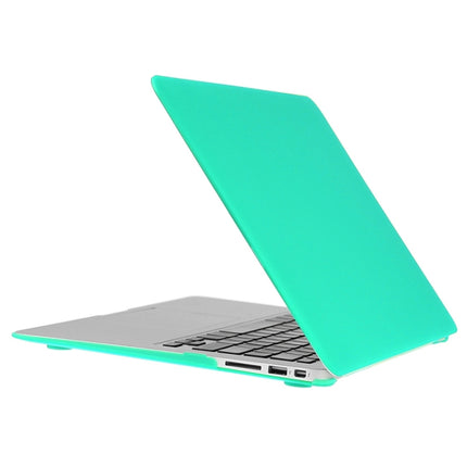 ENKAY for Macbook Air 11.6 inch (US Version) / A1370 / A1465 Hat-Prince 3 in 1 Frosted Hard Shell Plastic Protective Case with Keyboard Guard & Port Dust Plug(Green)-garmade.com