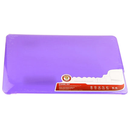 ENKAY for Macbook Air 11.6 inch (US Version) / A1370 / A1465 Hat-Prince 3 in 1 Frosted Hard Shell Plastic Protective Case with Keyboard Guard & Port Dust Plug(Purple)-garmade.com