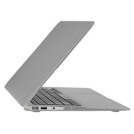 ENKAY for Macbook Air 11.6 inch (US Version) / A1370 / A1465 Hat-Prince 3 in 1 Frosted Hard Shell Plastic Protective Case with Keyboard Guard & Port Dust Plug(Silver)-garmade.com