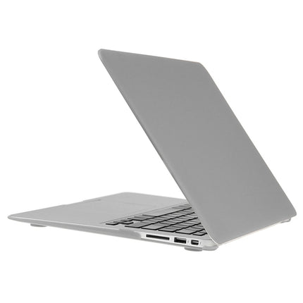 ENKAY for Macbook Air 11.6 inch (US Version) / A1370 / A1465 Hat-Prince 3 in 1 Frosted Hard Shell Plastic Protective Case with Keyboard Guard & Port Dust Plug(Silver)-garmade.com