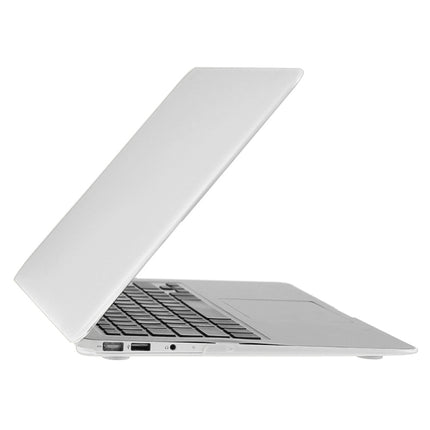 ENKAY for Macbook Air 11.6 inch (US Version) / A1370 / A1465 Hat-Prince 3 in 1 Frosted Hard Shell Plastic Protective Case with Keyboard Guard & Port Dust Plug(White)-garmade.com