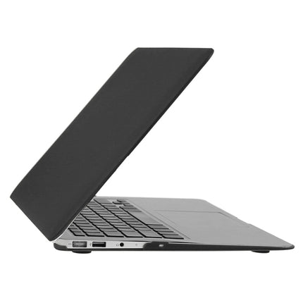 ENKAY for Macbook Air 13.3 inch (US Version) / A1369 / A1466 Hat-Prince 3 in 1 Frosted Hard Shell Plastic Protective Case with Keyboard Guard & Port Dust Plug(Black)-garmade.com