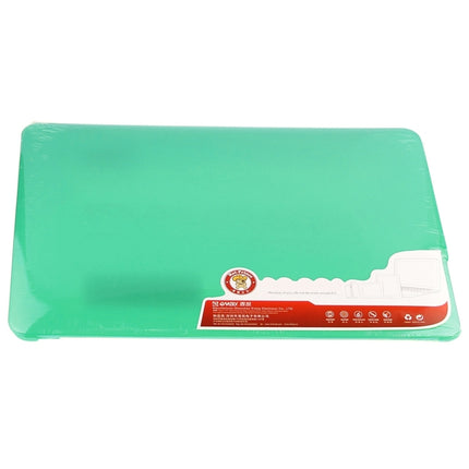 ENKAY for Macbook Air 13.3 inch (US Version) / A1369 / A1466 Hat-Prince 3 in 1 Frosted Hard Shell Plastic Protective Case with Keyboard Guard & Port Dust Plug(Green)-garmade.com