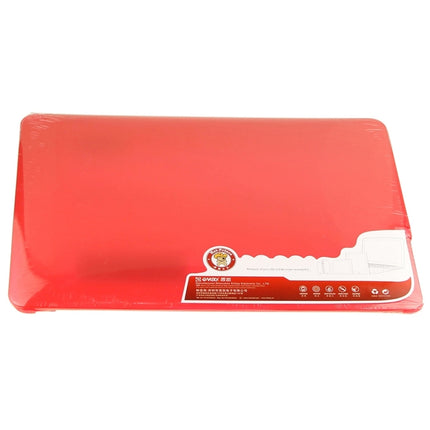 ENKAY for Macbook Air 13.3 inch (US Version) / A1369 / A1466 Hat-Prince 3 in 1 Frosted Hard Shell Plastic Protective Case with Keyboard Guard & Port Dust Plug(Red)-garmade.com