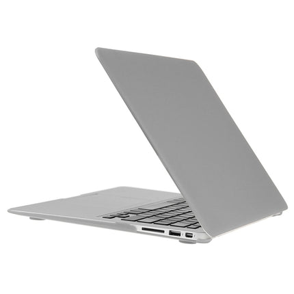 ENKAY for Macbook Air 13.3 inch (US Version) / A1369 / A1466 Hat-Prince 3 in 1 Frosted Hard Shell Plastic Protective Case with Keyboard Guard & Port Dust Plug(Silver)-garmade.com