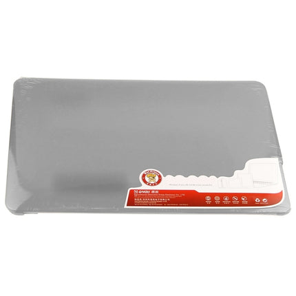 ENKAY for Macbook Air 13.3 inch (US Version) / A1369 / A1466 Hat-Prince 3 in 1 Frosted Hard Shell Plastic Protective Case with Keyboard Guard & Port Dust Plug(Silver)-garmade.com