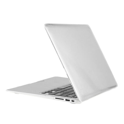 ENKAY for Macbook Air 11.6 inch (US Version) / A1370 / A1465 Hat-Prince 3 in 1 Crystal Hard Shell Plastic Protective Case with Keyboard Guard & Port Dust Plug(White)-garmade.com