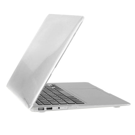 ENKAY for Macbook Air 13.3 inch (US Version) / A1369 / A1466 Hat-Prince 3 in 1 Crystal Hard Shell Plastic Protective Case with Keyboard Guard & Port Dust Plug(White)-garmade.com