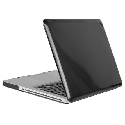 ENKAY for Macbook Pro 13.3 inch (US Version) / A1278 Hat-Prince 3 in 1 Crystal Hard Shell Plastic Protective Case with Keyboard Guard & Port Dust Plug(Black)-garmade.com