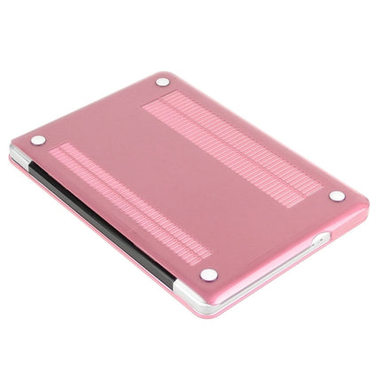 ENKAY for Macbook Pro 13.3 inch (US Version) / A1278 Hat-Prince 3 in 1 Crystal Hard Shell Plastic Protective Case with Keyboard Guard & Port Dust Plug(Pink)-garmade.com