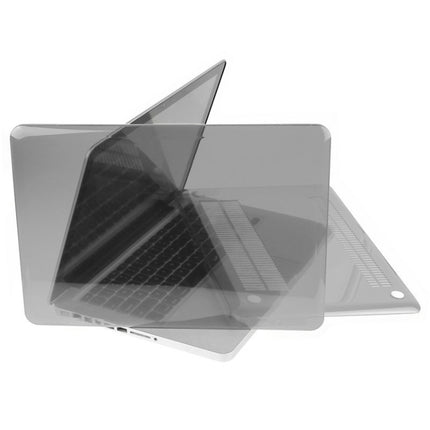 ENKAY for Macbook Pro 13.3 inch (US Version) / A1278 Hat-Prince 3 in 1 Crystal Hard Shell Plastic Protective Case with Keyboard Guard & Port Dust Plug(Grey)-garmade.com