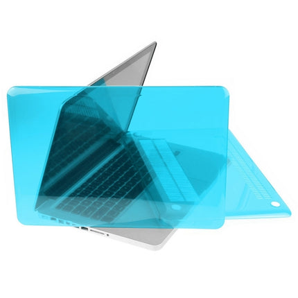 ENKAY for Macbook Pro 13.3 inch (US Version) / A1278 Hat-Prince 3 in 1 Crystal Hard Shell Plastic Protective Case with Keyboard Guard & Port Dust Plug(Blue)-garmade.com