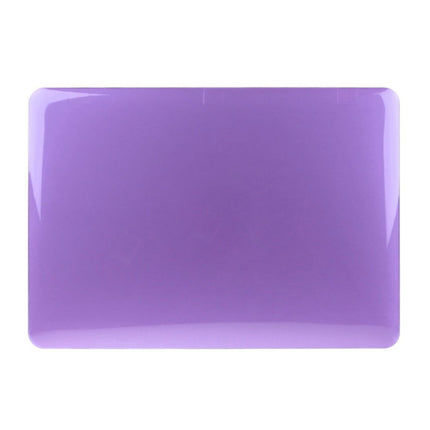 ENKAY for Macbook Pro 13.3 inch (US Version) / A1278 Hat-Prince 3 in 1 Crystal Hard Shell Plastic Protective Case with Keyboard Guard & Port Dust Plug(Purple)-garmade.com