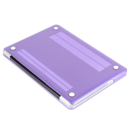 ENKAY for Macbook Pro 13.3 inch (US Version) / A1278 Hat-Prince 3 in 1 Crystal Hard Shell Plastic Protective Case with Keyboard Guard & Port Dust Plug(Purple)-garmade.com