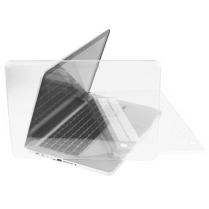 ENKAY for Macbook Pro 13.3 inch (US Version) / A1278 Hat-Prince 3 in 1 Crystal Hard Shell Plastic Protective Case with Keyboard Guard & Port Dust Plug(White)-garmade.com