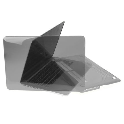 ENKAY for Macbook Pro Retina 13.3 inch (US Version) / A1425 / A1502 Hat-Prince 3 in 1 Crystal Hard Shell Plastic Protective Case with Keyboard Guard & Port Dust Plug(Grey)-garmade.com