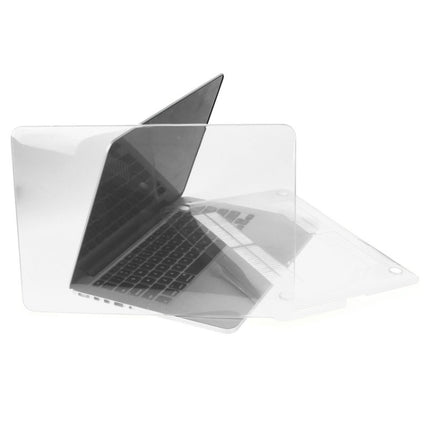 ENKAY for Macbook Pro Retina 13.3 inch (US Version) / A1425 / A1502 Hat-Prince 3 in 1 Crystal Hard Shell Plastic Protective Case with Keyboard Guard & Port Dust Plug(White)-garmade.com