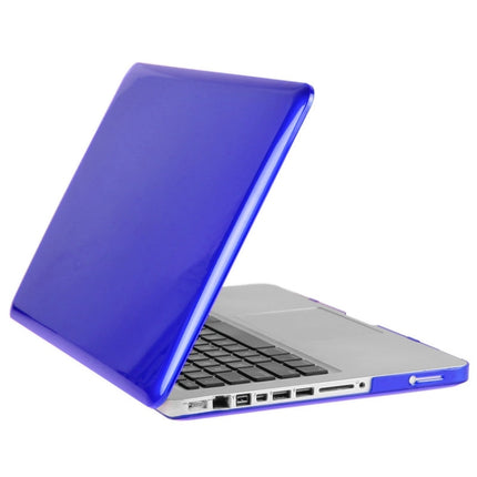 ENKAY for Macbook Pro 15.4 inch (US Version) / A1286 Hat-Prince 3 in 1 Crystal Hard Shell Plastic Protective Case with Keyboard Guard & Port Dust Plug(Dark Blue)-garmade.com