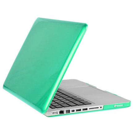 ENKAY for Macbook Pro 15.4 inch (US Version) / A1286 Hat-Prince 3 in 1 Crystal Hard Shell Plastic Protective Case with Keyboard Guard & Port Dust Plug(Green)-garmade.com