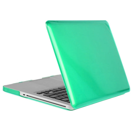ENKAY for Macbook Pro 15.4 inch (US Version) / A1286 Hat-Prince 3 in 1 Crystal Hard Shell Plastic Protective Case with Keyboard Guard & Port Dust Plug(Green)-garmade.com
