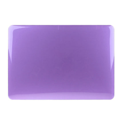 ENKAY for Macbook Pro 15.4 inch (US Version) / A1286 Hat-Prince 3 in 1 Crystal Hard Shell Plastic Protective Case with Keyboard Guard & Port Dust Plug(Purple)-garmade.com