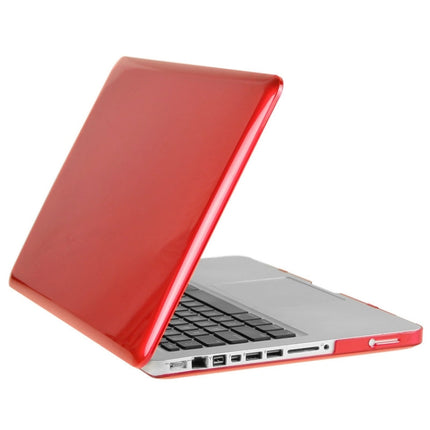 ENKAY for Macbook Pro 15.4 inch (US Version) / A1286 Hat-Prince 3 in 1 Crystal Hard Shell Plastic Protective Case with Keyboard Guard & Port Dust Plug(Red)-garmade.com