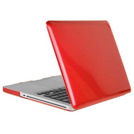 ENKAY for Macbook Pro 15.4 inch (US Version) / A1286 Hat-Prince 3 in 1 Crystal Hard Shell Plastic Protective Case with Keyboard Guard & Port Dust Plug(Red)-garmade.com